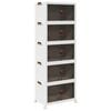 vidaXL stohovateľn&yacute; &uacute;ložn&yacute; box s kolesami 5poschodov&yacute; 75L 64x40x179 cm