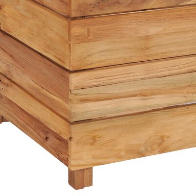 vidaXL Vyvýšený záhon 150x40x38 cm, recyklované tíkové drevo a oceľ