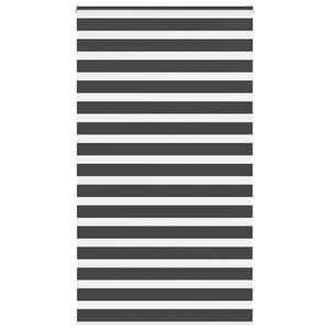vidaXL Zebra roleta čierna 120x230 cm &scaron;&iacute;rka l&aacute;tky 115,9cm polyester