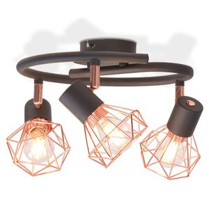vidaXL Stropn&eacute; svietidlo s 3 LED žiarovkami, 12 W