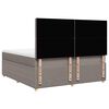 vidaXL Boxspring posteľ s matracom sivohned&yacute; 200x200 cm l&aacute;tka