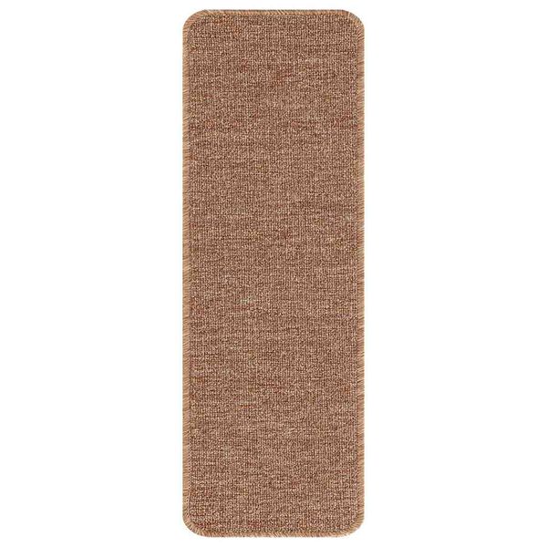 vidaXL Proti&scaron;mykov&eacute; schodov&eacute; rohože 15 pcs Žlt&aacute; 60 x 25 cm PP