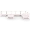 vidaXL 8-dielna z&aacute;hradn&aacute; sedacia s&uacute;prava biela mas&iacute;vna borovica