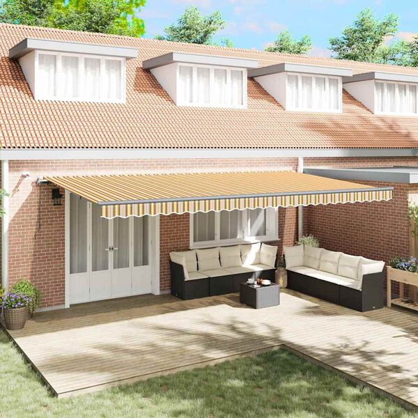 vidaXL Text&iacute;lia na slnečn&iacute;k s Viacfarebn&yacute; 600 &times; 300 cm Polyester