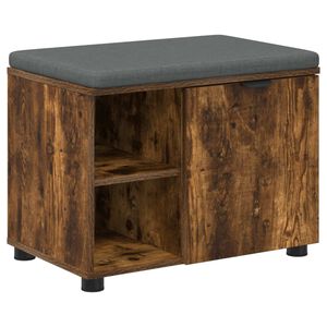 vidaXL Predsieňov&aacute; lavica s vank&uacute;&scaron;om &Uacute;den&yacute; Dub 60 x 38 x 46 cm