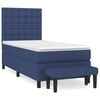 vidaXL Boxspring posteľ s matracom modr&aacute; 100x200 cm l&aacute;tka