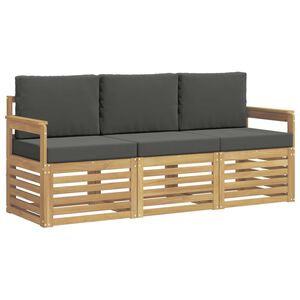 vidaXL S&uacute;pravy pohoviek 3 ks Biela a antracitov&aacute; Polyester
