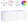 vidaXL TV n&aacute;stenn&eacute; skrinky s LED svetlami 2 ks biele 60x35x41 cm