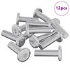 vidaXL Skrutka 12 pcs Strieborn&aacute; 8 x 25 mm Oceľ