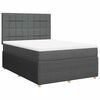 vidaXL Boxspring posteľ s matracom tmavosiv&aacute; 140x200 cm l&aacute;tka
