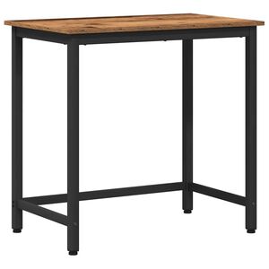 vidaXL st&ocirc;l Star&eacute; drevo 100 x 50 x 76,5 cm Inžinierske drevo a oceľ
