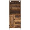 vidaXL Highboard so z&aacute;suvkou Star&eacute; drevo 69,5 x 34 x 180 cm