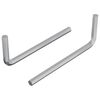 vidaXL &Scaron;esťhrann&yacute; kľ&uacute;č 2 ks Strieborn&aacute; 22 x 66 mm Oceľ