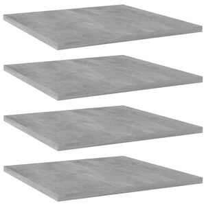 vidaXL Pr&iacute;davn&eacute; police 4ks, bet&oacute;novo siv&eacute; 40x40x1,5cm kompozitn&eacute; drevo