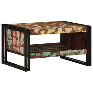 VidaXL Konferenčn&yacute; stol&iacute;k Viacfarebn&yacute; 70x50x38cm Rekultivovan&eacute; mas&iacute;vne