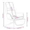 vidaXL Relaxačn&eacute; kreslo s podnožkou kr&eacute;mov&eacute; mikrovl&aacute;knov&aacute; l&aacute;tka