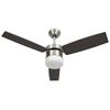 vidaXL Stropn&yacute; ventil&aacute;tor so svetlom a ovl&aacute;dačom 108 cm, tmavohned&yacute;