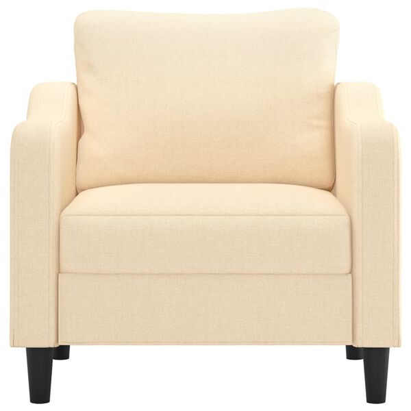 vidaXL Jednomiestna pohovka, kr&eacute;mov&aacute; 60 cm, l&aacute;tka