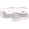 vidaXL 5-dielna záhradná súprava pohoviek s vankúšmi sivá polyratanová