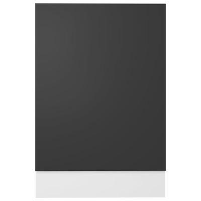 vidaXL Dvierka na umývačku, sivé 45x3x67 cm, drevotrieska