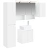 vidaXL Set kabinetov do k&uacute;peľne 5 pcs Biela 50 x 14,5 x 70 cm