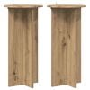 vidaXL Stojan na rastliny 2 ks Dub artisan 40 x 40 x 80 cm