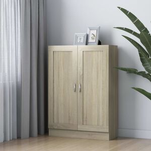 vidaXL Knižnica, dub sonoma 82,5x30,5x115 cm, kompozitn&eacute; drevo