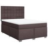 vidaXL Boxspring posteľ s matracom tmavohned&aacute; 140x190 cm l&aacute;tka