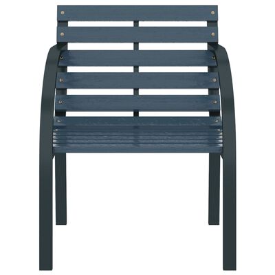 vidaXL Záhradné stoličky 2 ks, sivé, drevo