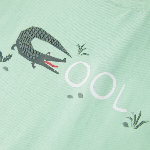 Detsk&eacute; tričko s kr&aacute;tkymi ruk&aacute;vmi svetlozelen&eacute; 128