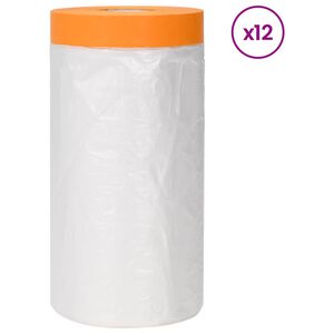 vidaXL Prachov&yacute; list s lepiacou p&aacute;skou 12 ks Priehľadn&aacute; 140 x 3300 cm