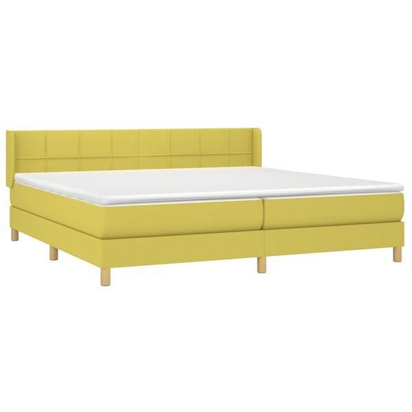 vidaXL Boxspring posteľ s matracom zelen&aacute; 200x200 cm l&aacute;tka