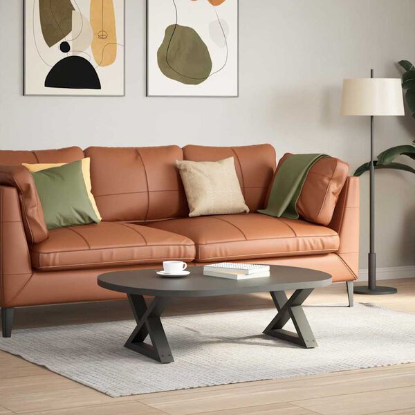 vidaXL Nohy konferenčn&eacute;ho stol&iacute;ka 2 ks antracitov&eacute; 60x(30-31,3) cm oceľov&eacute;