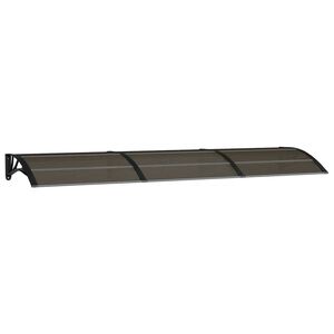 vidaXL Vchodov&aacute; strie&scaron;ka čierna 300x75 cm polykarbon&aacute;t