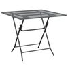 vidaXL Z&aacute;hradn&yacute; st&ocirc;l 80x80x72 cm sieťovina expandovan&yacute; kov antracit