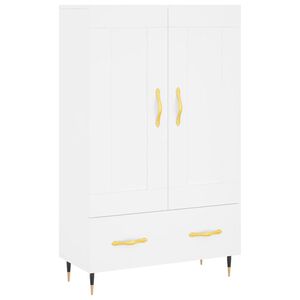 vidaXL Vysok&aacute; skrinka biela 69,5x31x115 cm kompozitn&eacute; drevo
