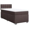 vidaXL Boxspring posteľ s matracom tmavohnedá 100x200 cm látka