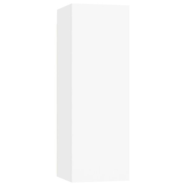 vidaXL TV skrinka, biela 30,5x30x90 cm, kompozitné drevo