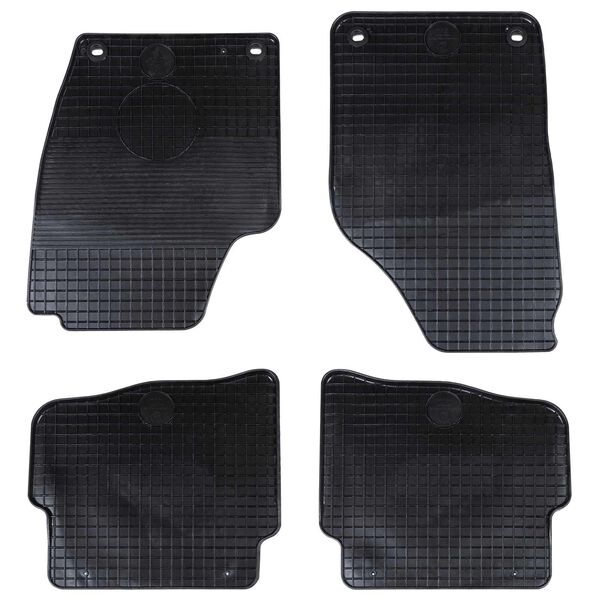 vidaXL Autokoberec 4 pcs Čierna vhodn&eacute; pre VW POLO 10 / 01-09 NS Guma