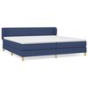vidaXL Boxspring posteľ s matracom modr&aacute; 200x200 cm l&aacute;tka