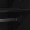 vidaXL &Scaron;atn&aacute; skriňa Čierny dub 90 x 52 x 200 cm Kompozitn&eacute; drevo