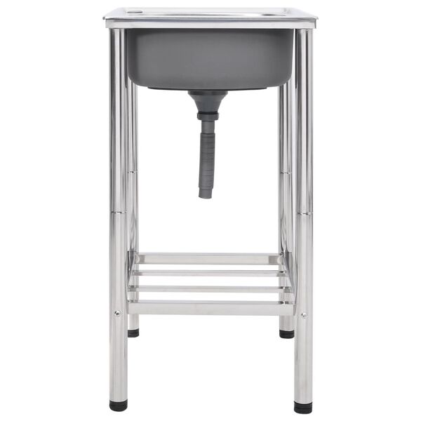 vidaXL Kempingov&eacute; um&yacute;vadlo z nehrdzavej&uacute;cej ocele