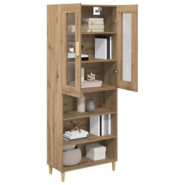 vidaXL Highboard Remeseln&yacute; dub 69,5 x 34 x 180 cm