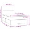 vidaXL Boxspring posteľ s matracom a LED, tmavozelen&aacute; 120x190cm, zamat
