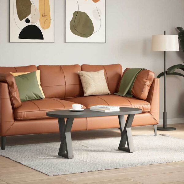 vidaXL Nohy konferenčn&eacute;ho stol&iacute;ka 2 ks antracitov&eacute; 38x(42-43,3) cm oceľov&eacute;