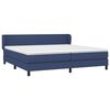 vidaXL Boxspring posteľ s matracom modr&aacute; 200x200 cm l&aacute;tka