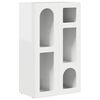 vidaXL Serv&iacute;rovacia skriňa ELST Vysok&yacute; lesk bielej 59 x 35 x 100,5 cm