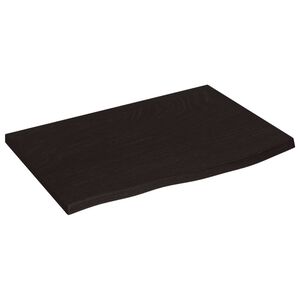 vidaXL Stolov&aacute; doska tmavohned&aacute; 60x40x2 cm o&scaron;etren&yacute; dubov&yacute; mas&iacute;v