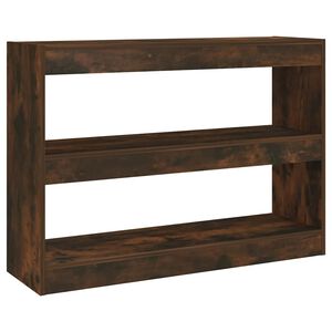 vidaXL Knižnica/deliaca stena tmav&yacute; dub 100x30x72 cm