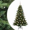 vidaXL Umel&yacute; vianočn&yacute; stromček s vianočn&yacute;mi guľami 120 cm 150 LED
